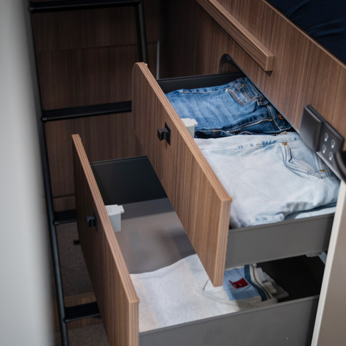 Cruiser T750EF Bett Schublade 2 rgb Screen